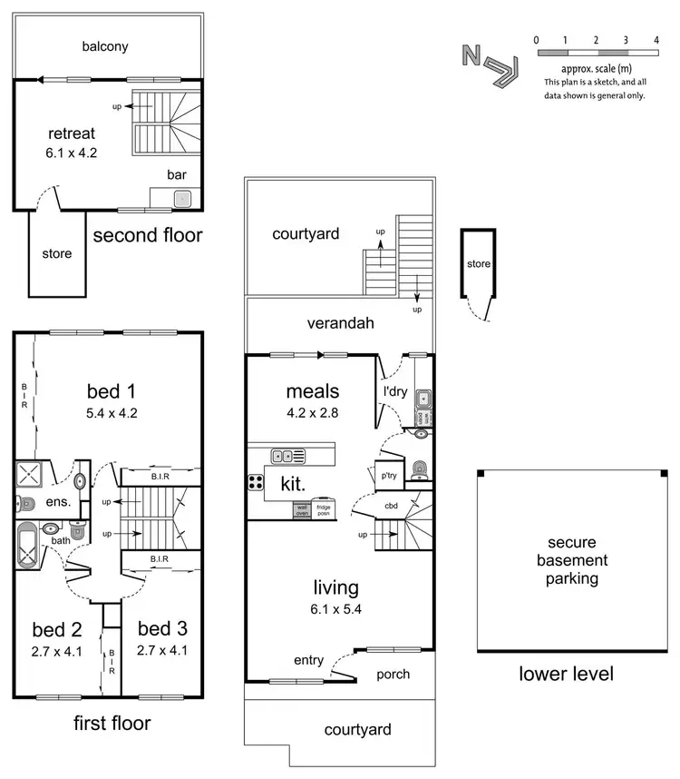 Floorplan of Homely townhouse listing, 13 Carnarvon Street, Doncaster VIC 3108