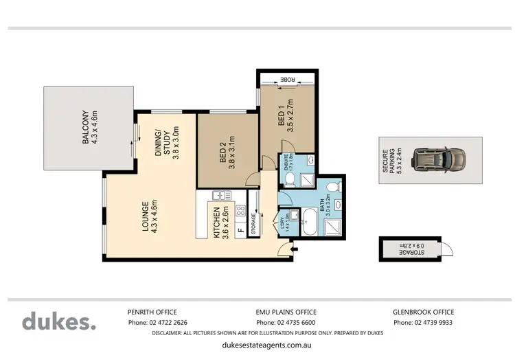 Floorplan of Homely apartment listing, 2/14-16 Regentville Road, Jamisontown NSW 2750