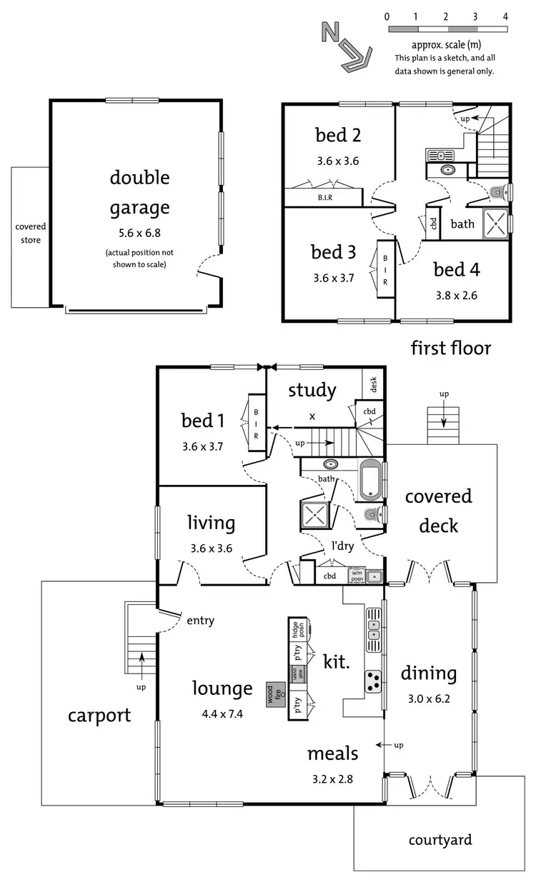 Floorplan of Homely house listing, 34 Russell Crescent, Boronia VIC 3155