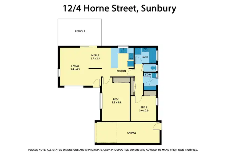 Floorplan of Homely unit listing, 4/10-12 Horne Street, Sunbury VIC 3429