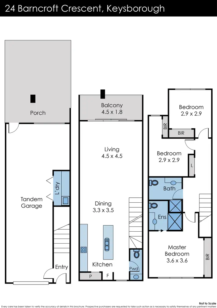 Floorplan of Homely house listing, 24 Barncroft Crescent, Keysborough VIC 3173