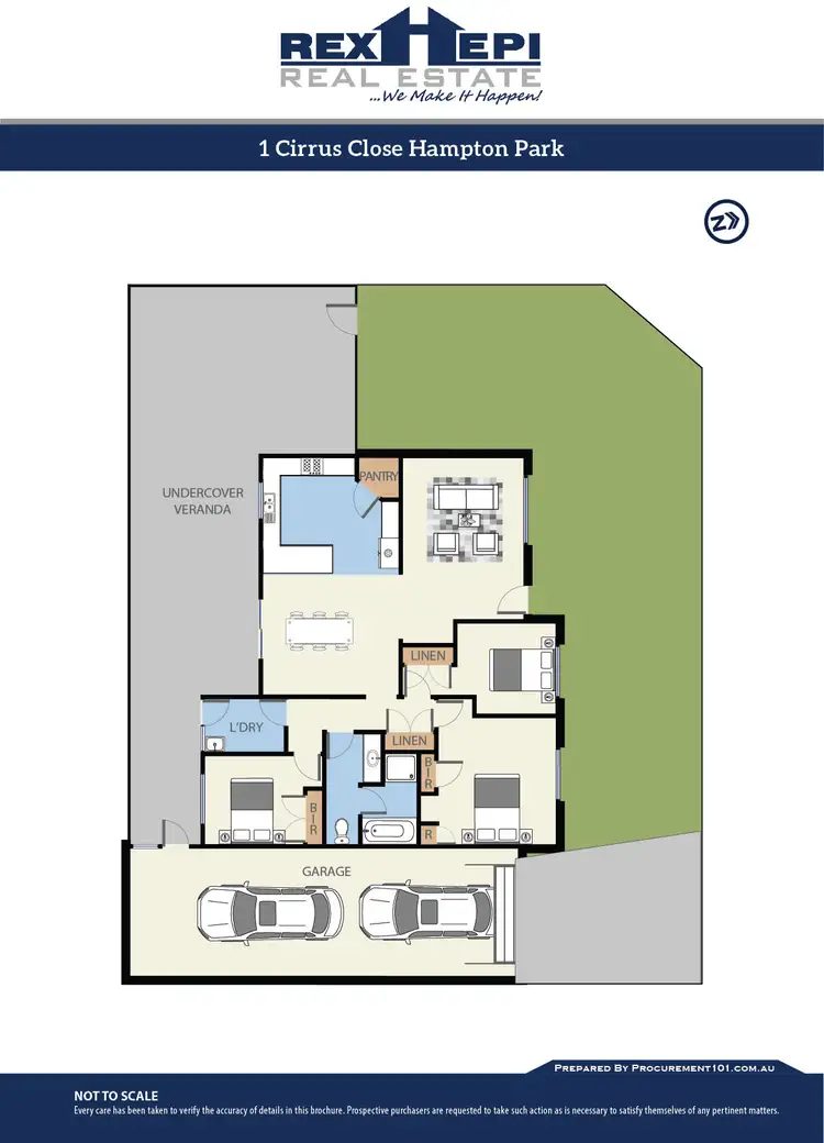 Floorplan of Homely house listing, 1 Cirrus Close, Hampton Park VIC 3976