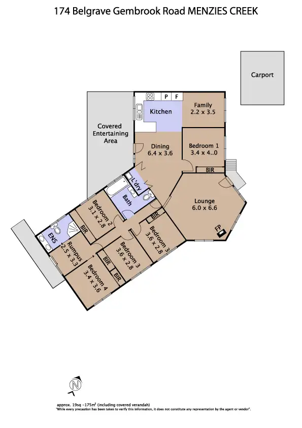 Floorplan of Homely house listing, 174 Belgrave-Gembrook Road, Menzies Creek VIC 3159