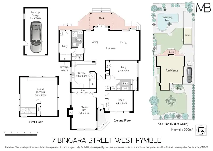 Floorplan of Homely house listing, 7 Bingara Street, West Pymble NSW 2073