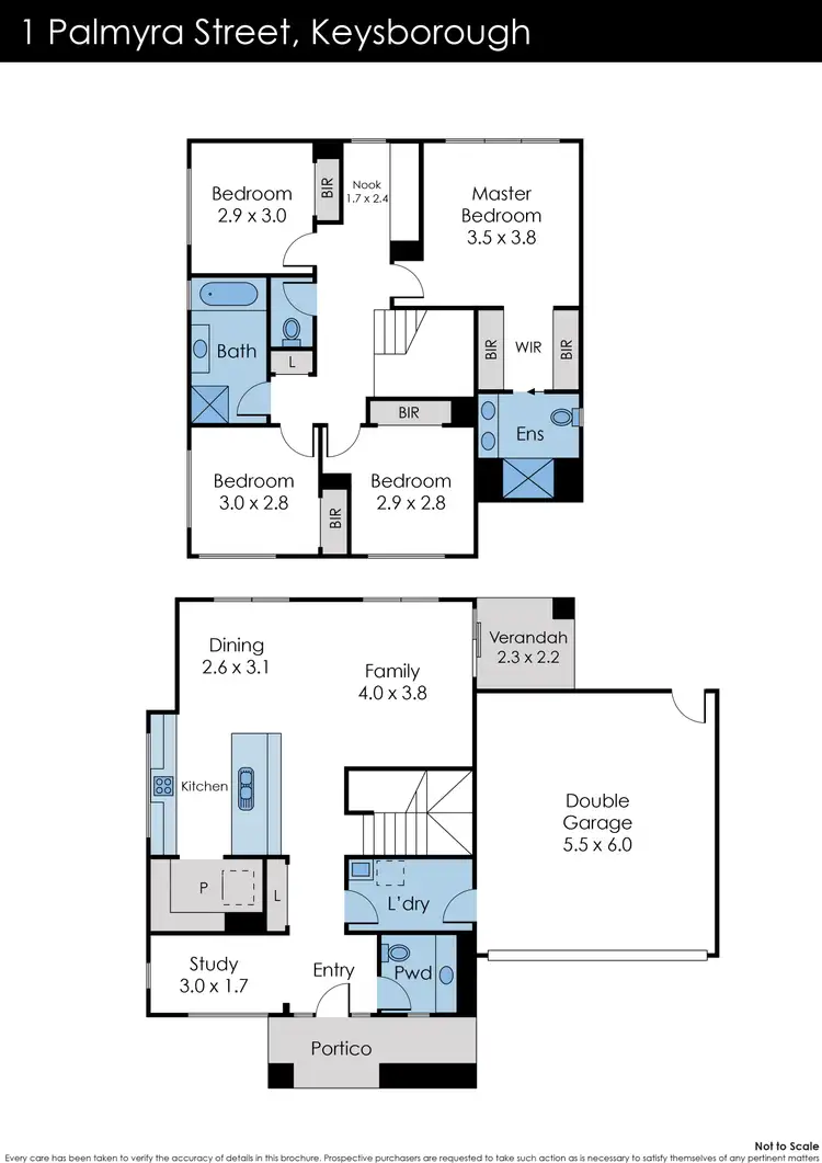 Floorplan of Homely house listing, 1 Palmyra Street, Keysborough VIC 3173