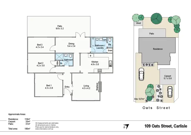 Floorplan of Homely house listing, 109 Oats Street, Carlisle WA 6101