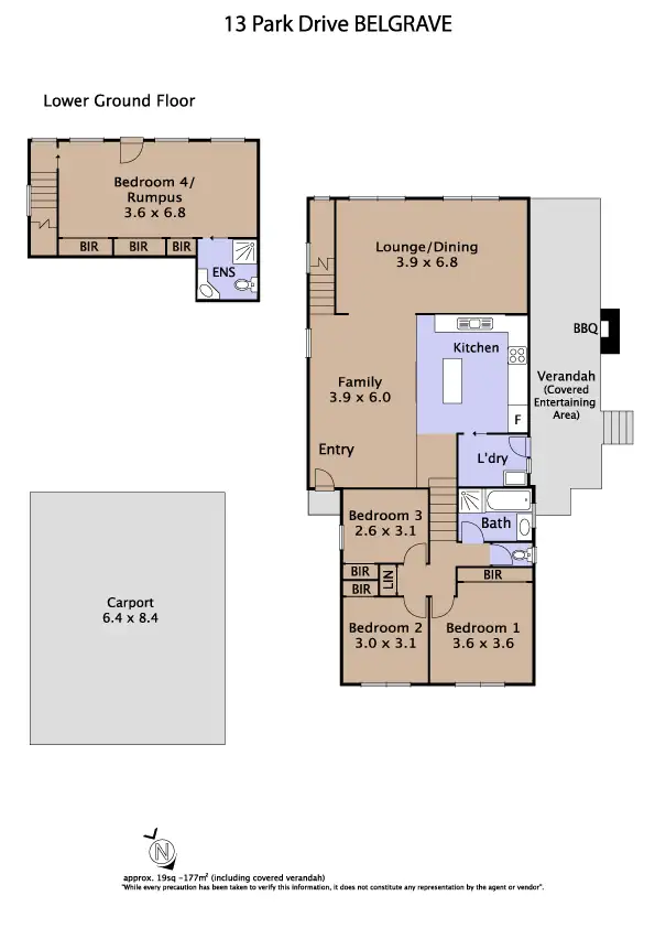 Floorplan of Homely house listing, 13 Park Drive, Belgrave VIC 3160