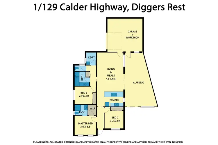 Floorplan of Homely unit listing, 1/129 Calder Highway, Diggers Rest VIC 3427