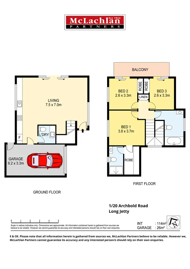 Floorplan of Homely townhouse listing, 1/20 Archbold Road, Long Jetty NSW 2261