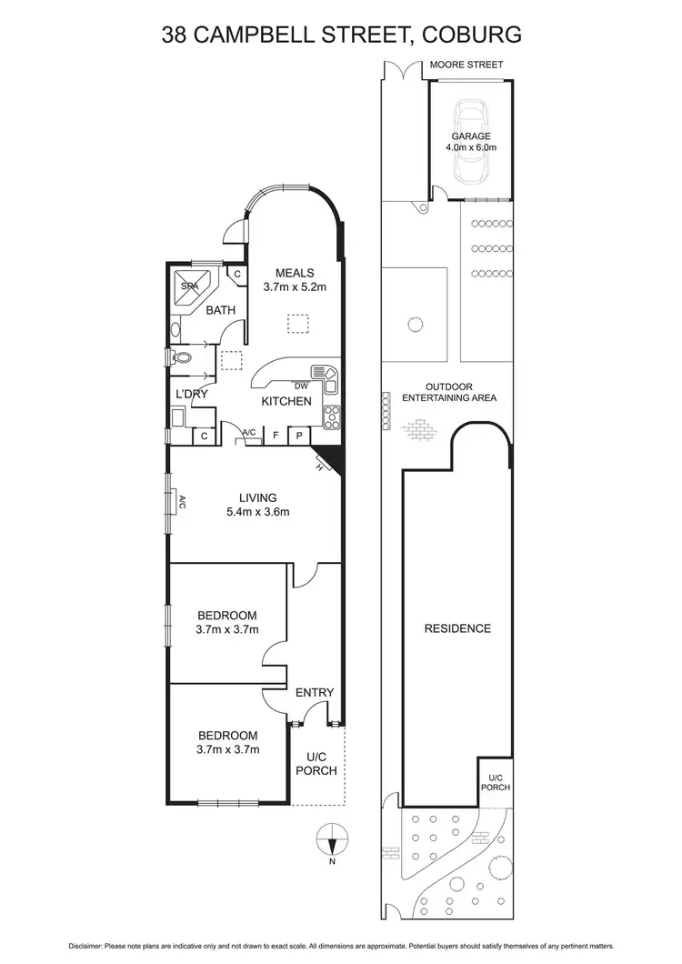 Floorplan of Homely house listing, 38 Campbell Street, Coburg VIC 3058