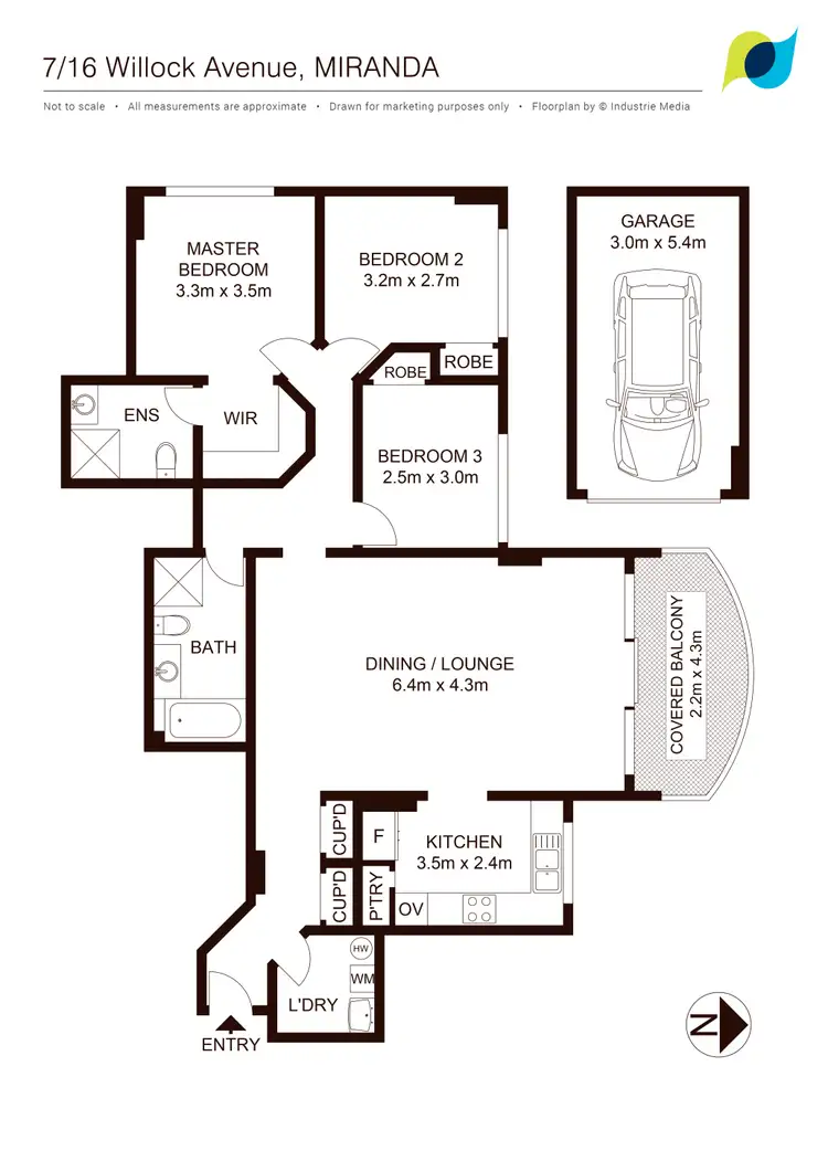 Floorplan of Homely apartment listing, 7/16-22 Willock Avenue, Miranda NSW 2228