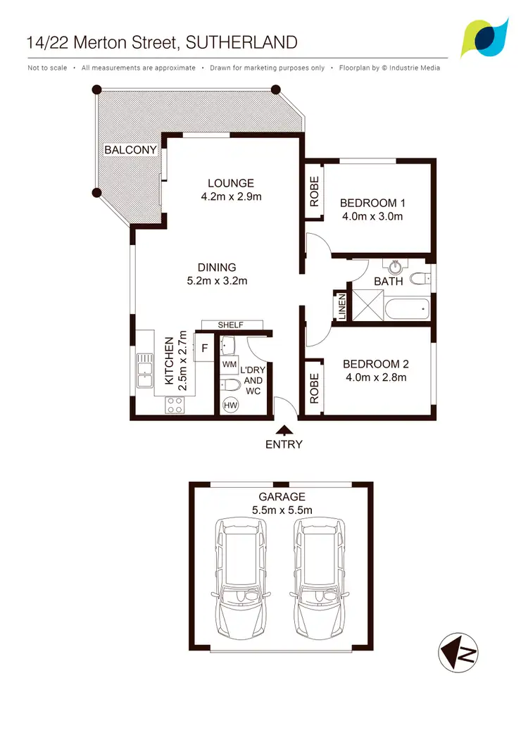 Floorplan of Homely apartment listing, 14/22 Merton Street, Sutherland NSW 2232