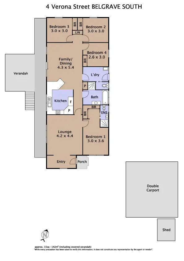 Floorplan of Homely house listing, 4 Verona Street, Belgrave South VIC 3160