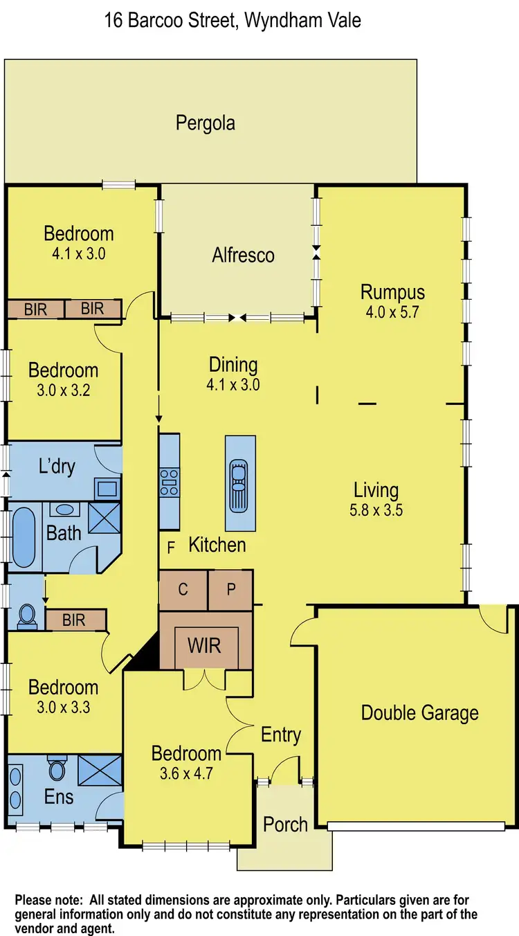 Floorplan of Homely house listing, 16 Barcoo Street, Wyndham Vale VIC 3024