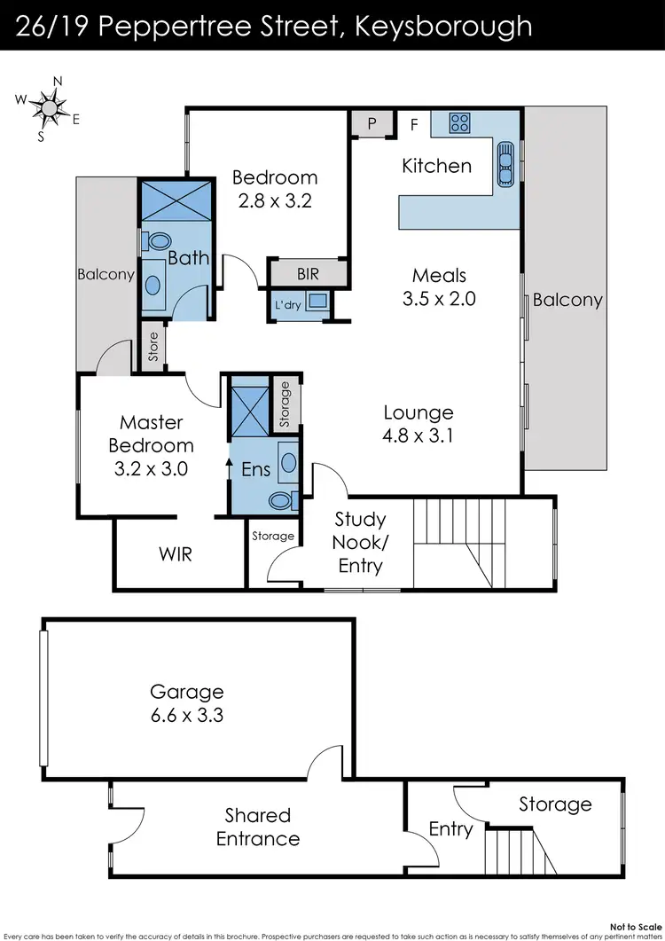 Floorplan of Homely house listing, 26/19 Peppertree Street, Keysborough VIC 3173