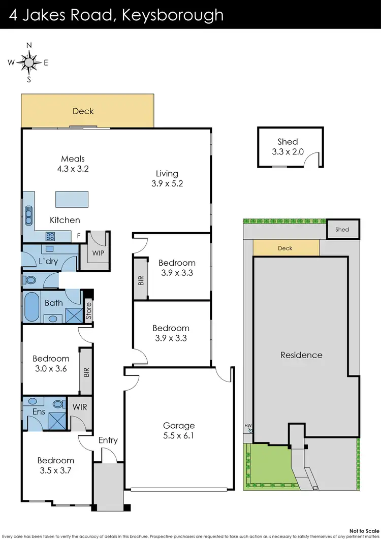 Floorplan of Homely house listing, 4 Jakes Road, Keysborough VIC 3173