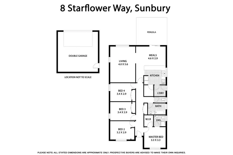 Floorplan of Homely house listing, 8 Starflower Way, Sunbury VIC 3429