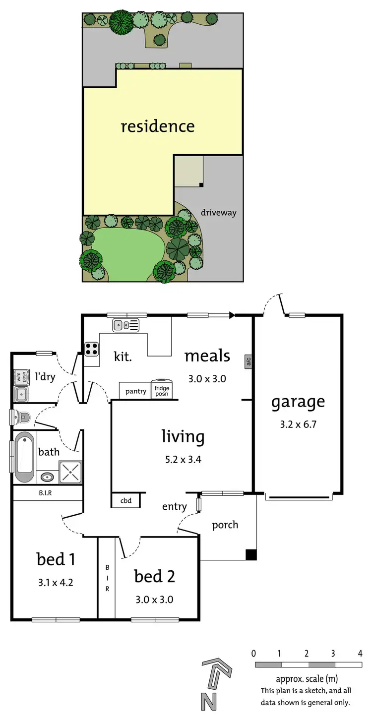 Floorplan of Homely unit listing, 1A Chippewa Avenue, Donvale VIC 3111