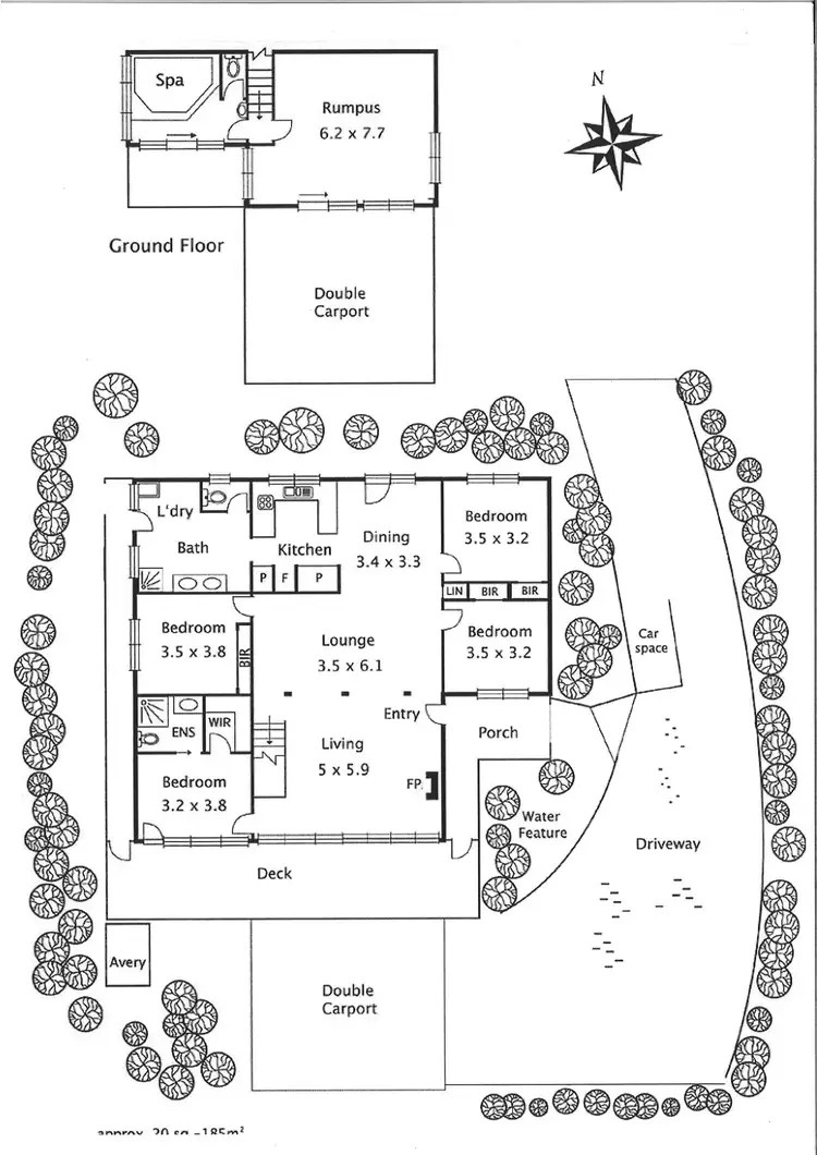 Floorplan of Homely house listing, 5 Tuttawatta Road, Selby VIC 3159