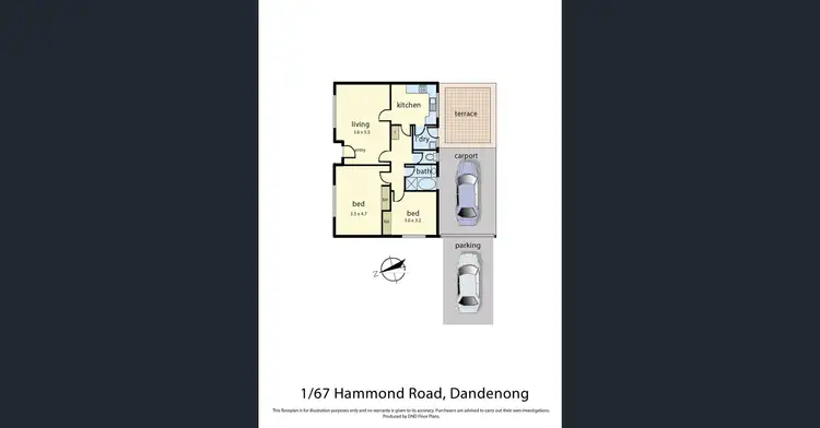 Floorplan of Homely house listing, 1/67 Hammond Road, Dandenong VIC 3175