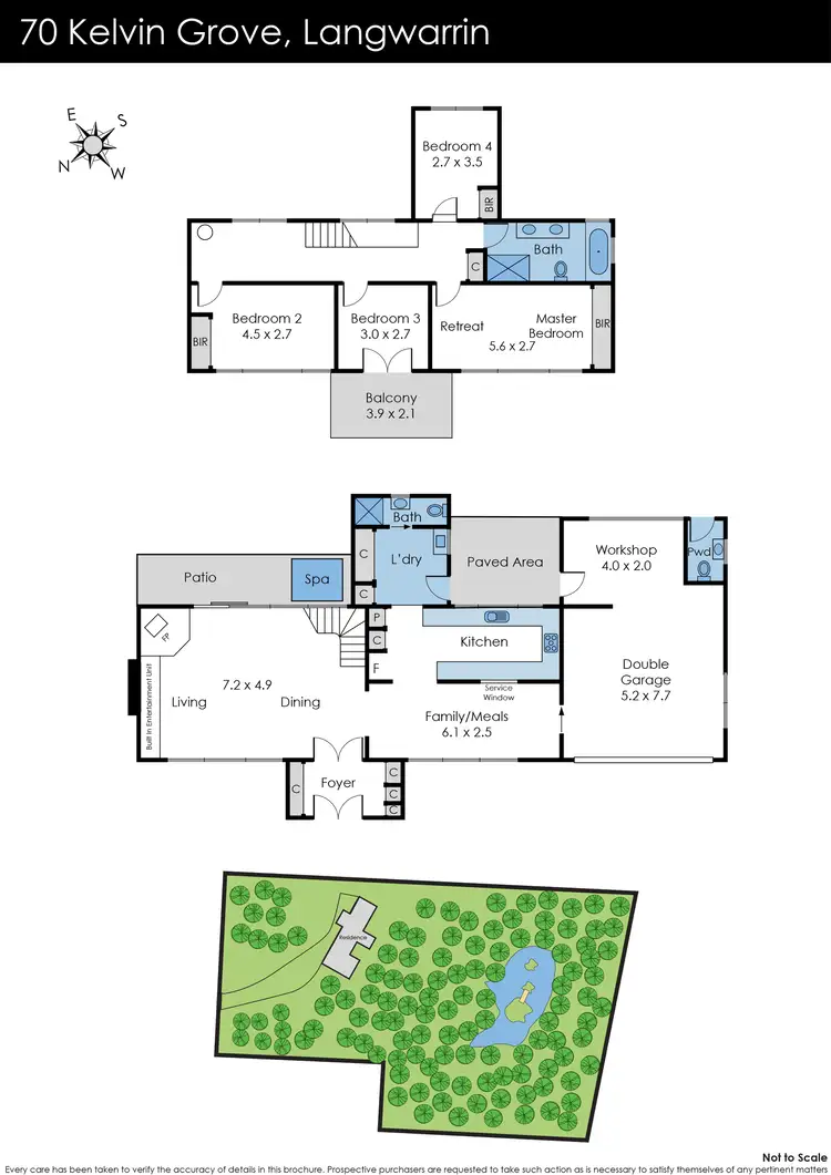 Floorplan of Homely house listing, 70 Kelvin Grove, Langwarrin VIC 3910