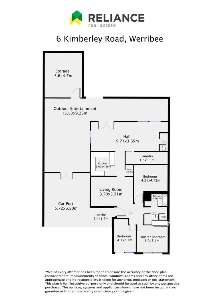 Floorplan of Homely house listing, 6 Kimberly Road, Werribee VIC 3030