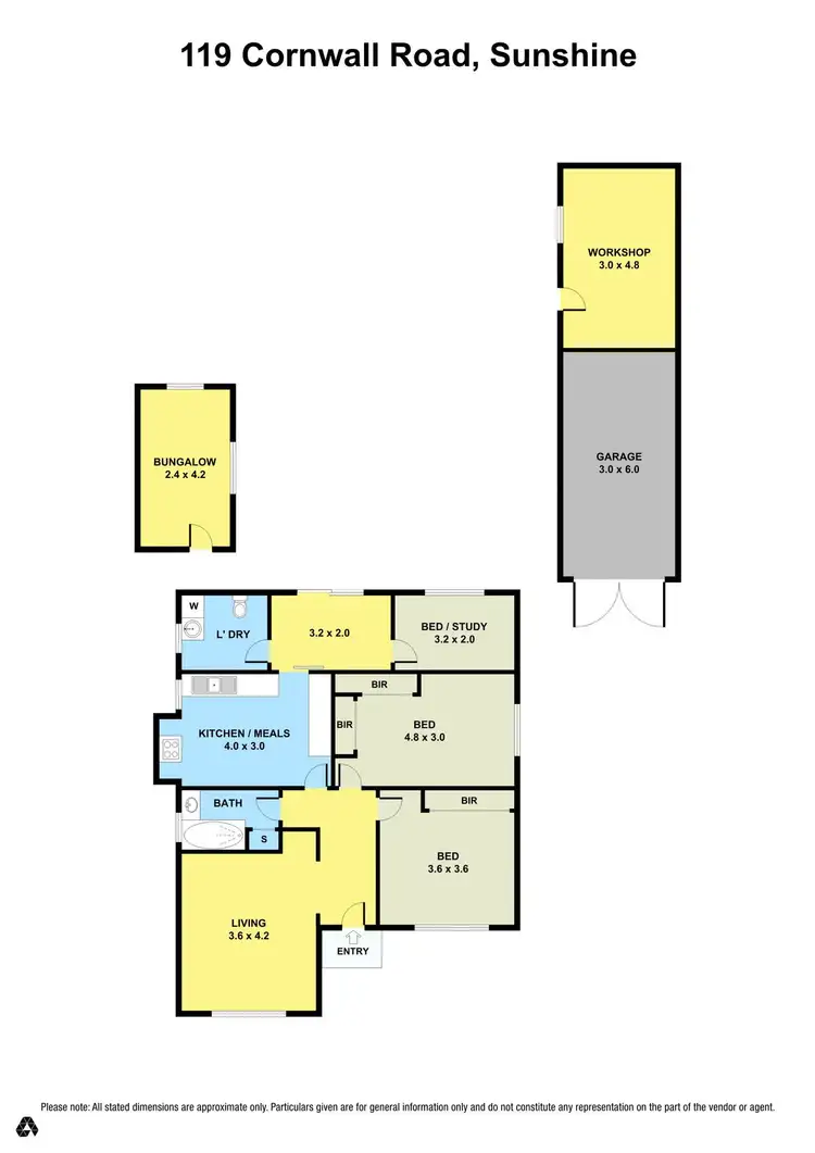 Floorplan of Homely house listing, 119-121 Cornwall Road, Sunshine VIC 3020