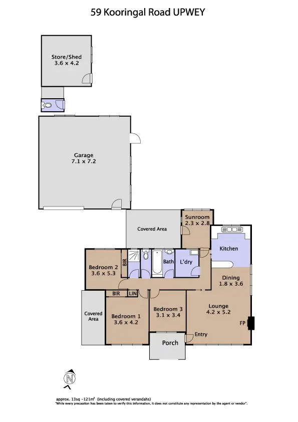 Floorplan of Homely house listing, 59 Kooringal Road, Upwey VIC 3158