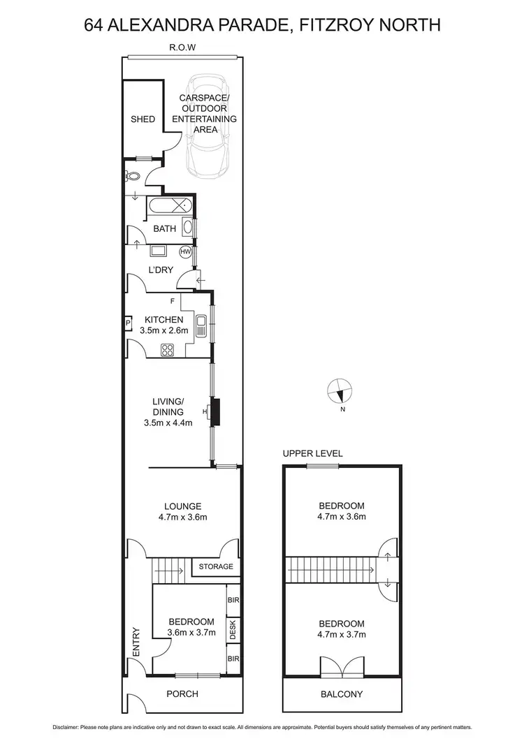 Floorplan of Homely house listing, 64 Alexandra Parade, Fitzroy VIC 3065