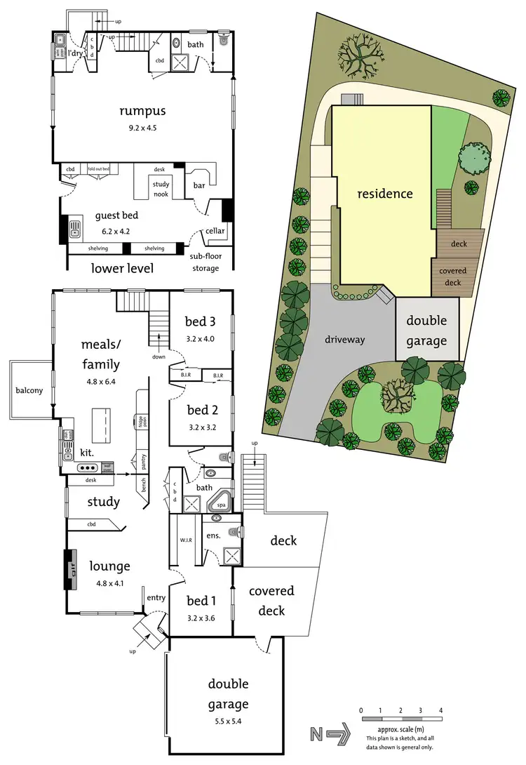 Floorplan of Homely house listing, 55 Little John Road, Warranwood VIC 3134