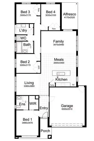 Floorplan of Homely house listing, 25 Capella Crescent, Williams Landing VIC 3027