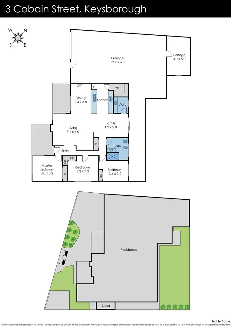 Floorplan of Homely house listing, 3 Cobain Street, Keysborough VIC 3173