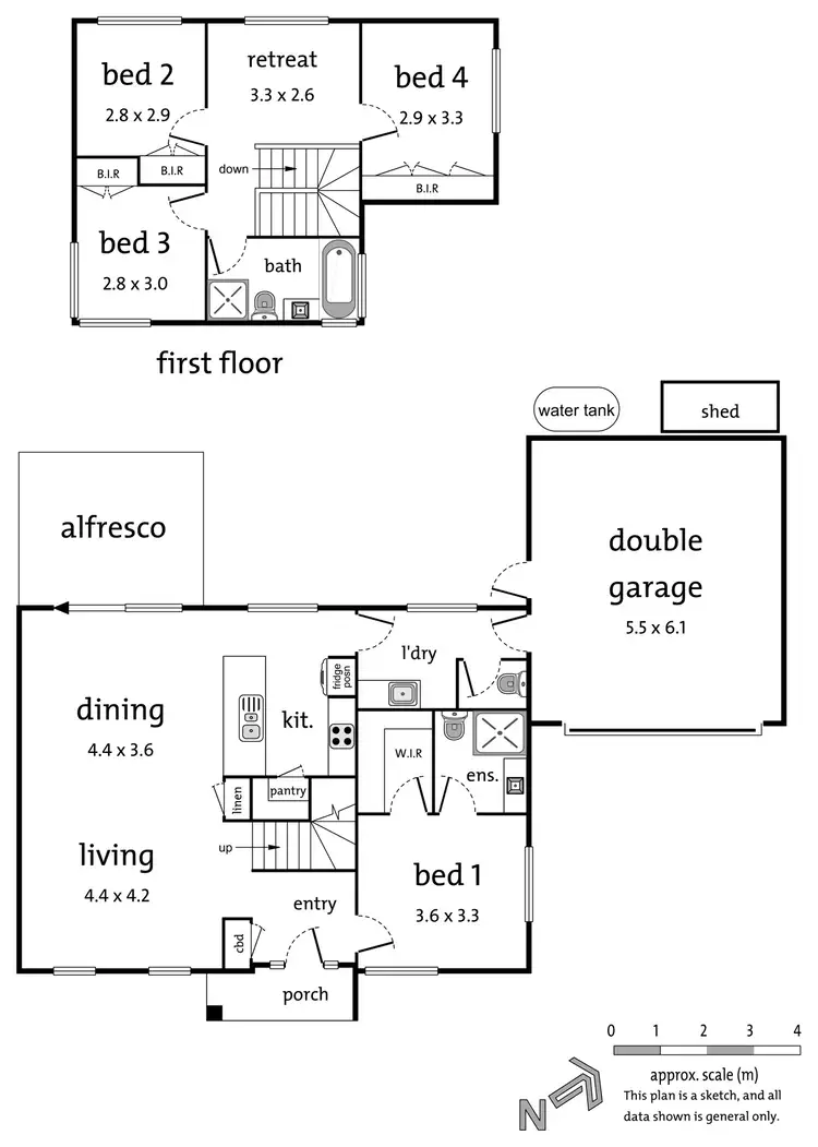 Floorplan of Homely townhouse listing, 3/9 Morris Road, Croydon VIC 3136