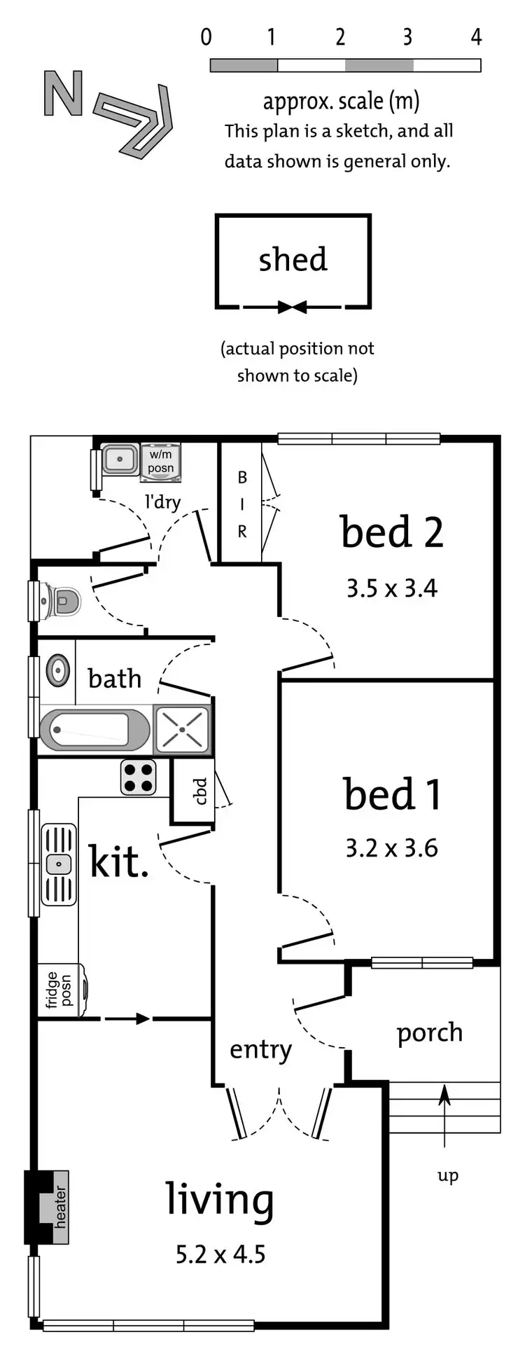Floorplan of Homely unit listing, 6A Trainor Street, Box Hill North VIC 3129