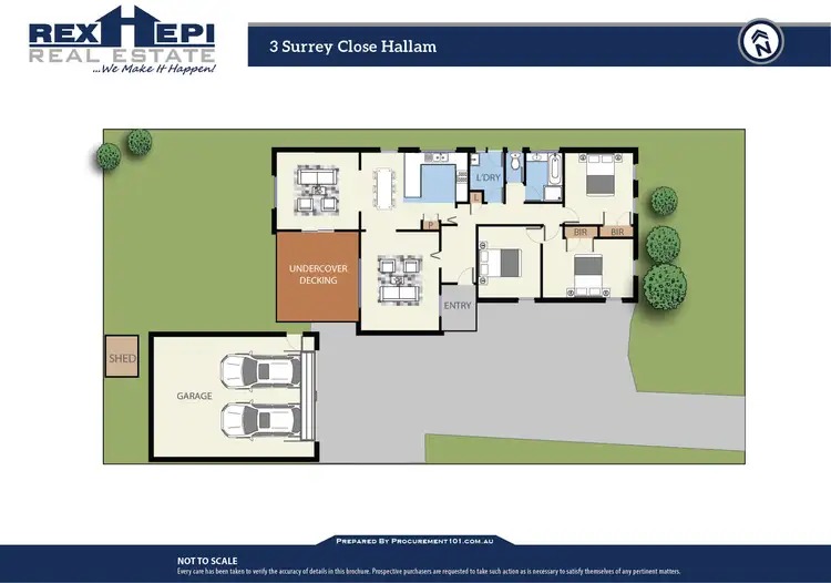 Floorplan of Homely house listing, 3 Surrey Close, Hallam VIC 3803