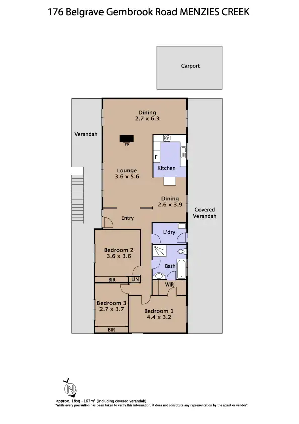 Floorplan of Homely house listing, 176 Belgrave-Gembrook Road, Menzies Creek VIC 3159