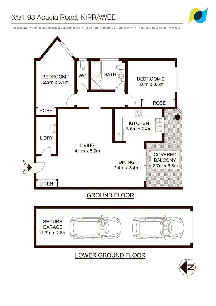 Floorplan of Homely apartment listing, 6/91-93 Acacia Road, Kirrawee NSW 2232