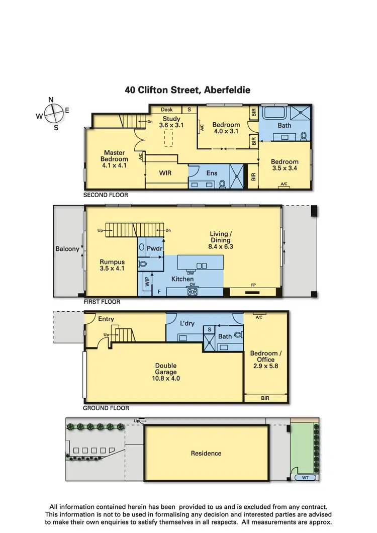 Floorplan of Homely house listing, 40 Clifton Street, Aberfeldie VIC 3040