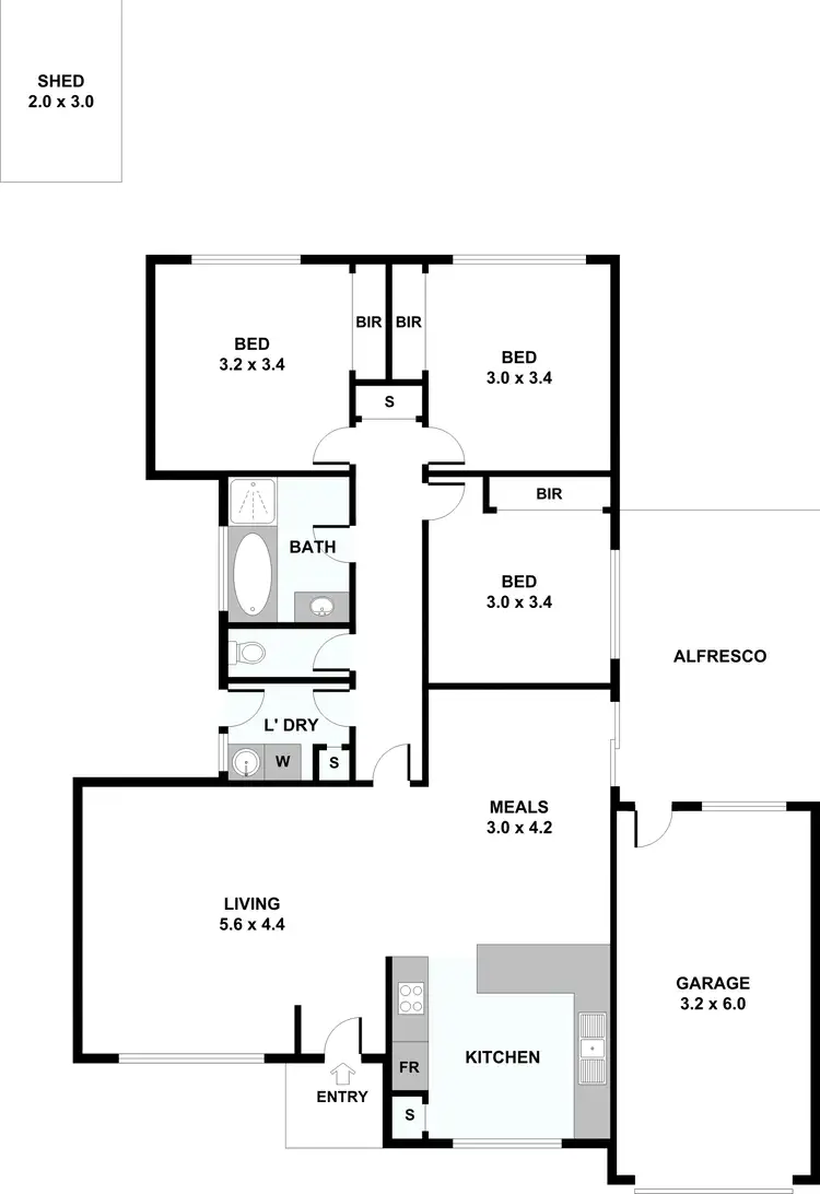 Floorplan of Homely house listing, 3 Mankina Circuit, Delahey VIC 3037