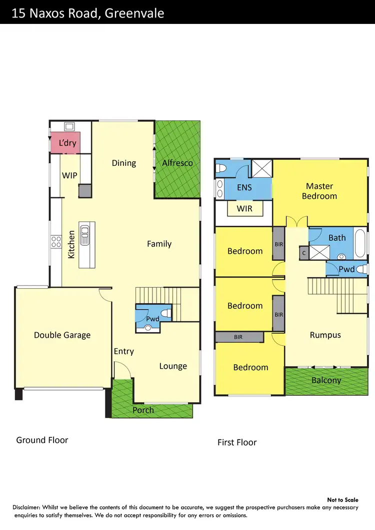 Floorplan of Homely house listing, 15 Naxos Road, Greenvale VIC 3059