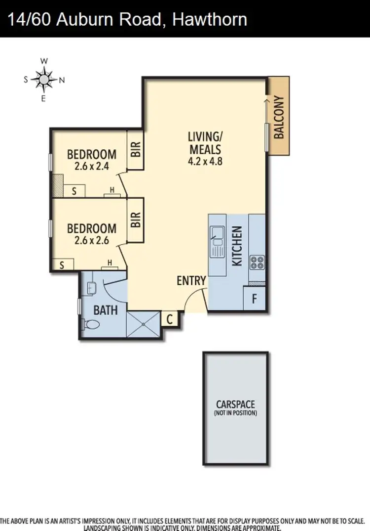 Floorplan of Homely unit listing, 14/60 Auburn Road, Hawthorn VIC 3122