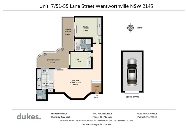 Floorplan of Homely unit listing, 7/51-55 Lane Street, Wentworthville NSW 2145