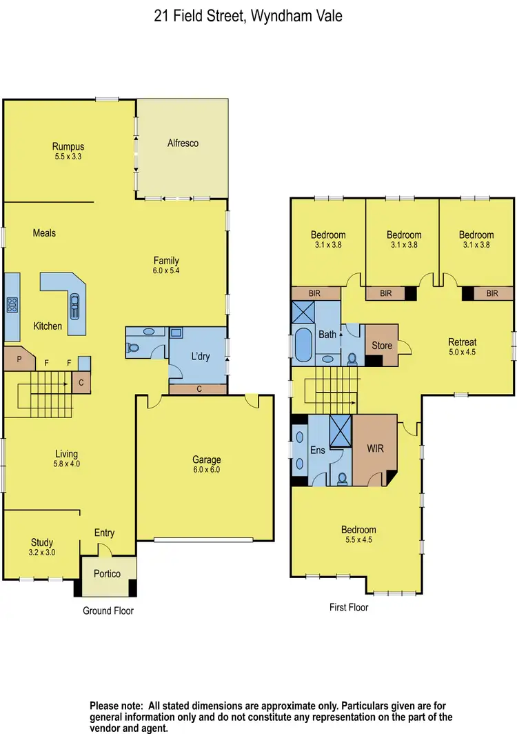 Floorplan of Homely house listing, 21 Field Street, Manor Lakes VIC 3024