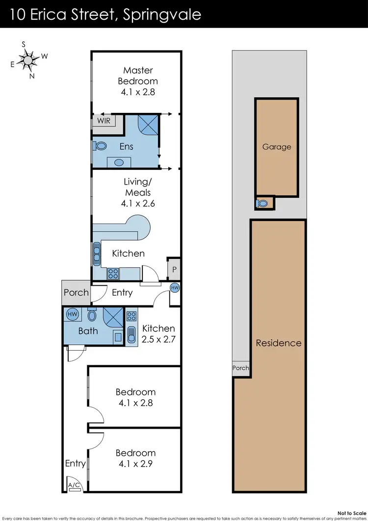 Floorplan of Homely house listing, 10 Erica Street, Springvale VIC 3171