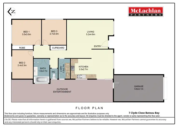 Floorplan of Homely house listing, 7 Clyde Close, Bateau Bay NSW 2261