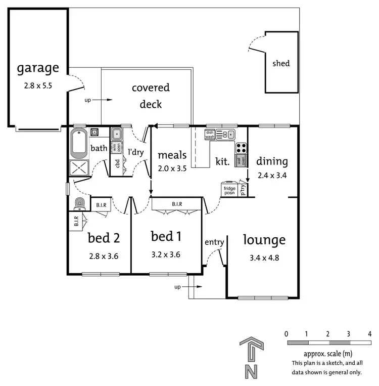 Floorplan of Homely unit listing, 2/8 Coppin Close, Mitcham VIC 3132