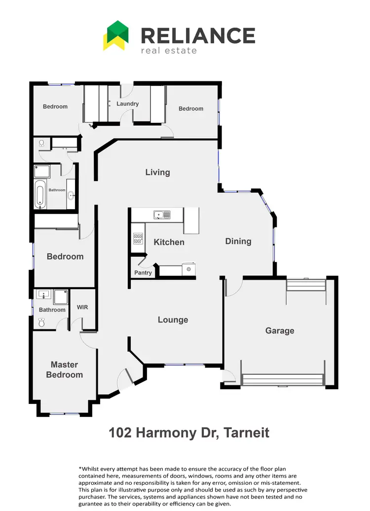 Floorplan of Homely house listing, 102 Harmony Drive, Tarneit VIC 3029