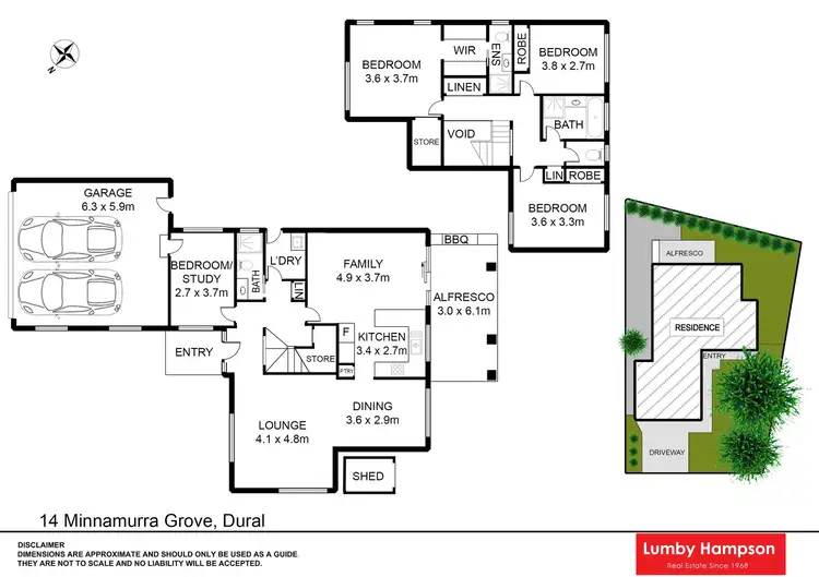 Floorplan of Homely house listing, 14 Minnamurra Grove, Dural NSW 2158