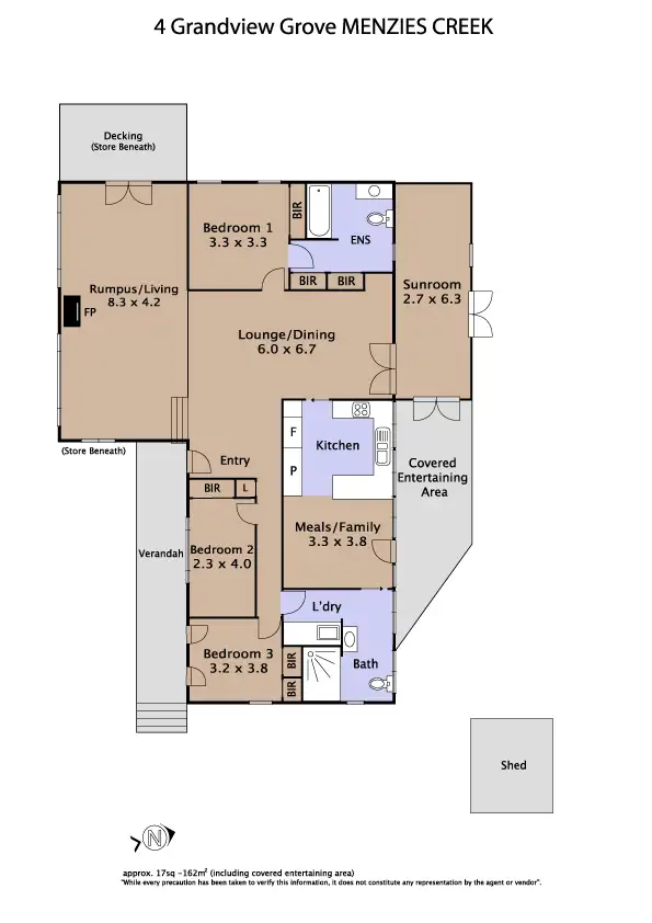 Floorplan of Homely house listing, 4 Grandview Grove, Menzies Creek VIC 3159