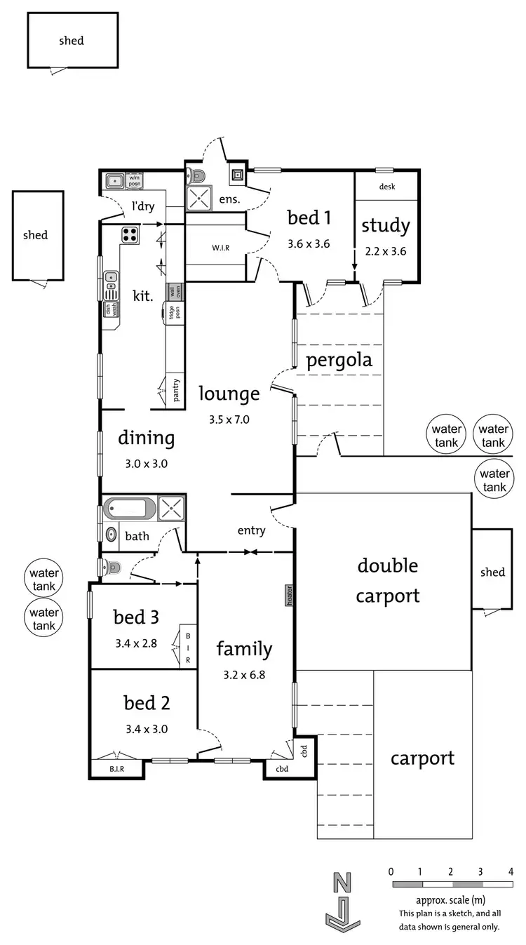 Floorplan of Homely house listing, 7 Bayley Close, Heathmont VIC 3135